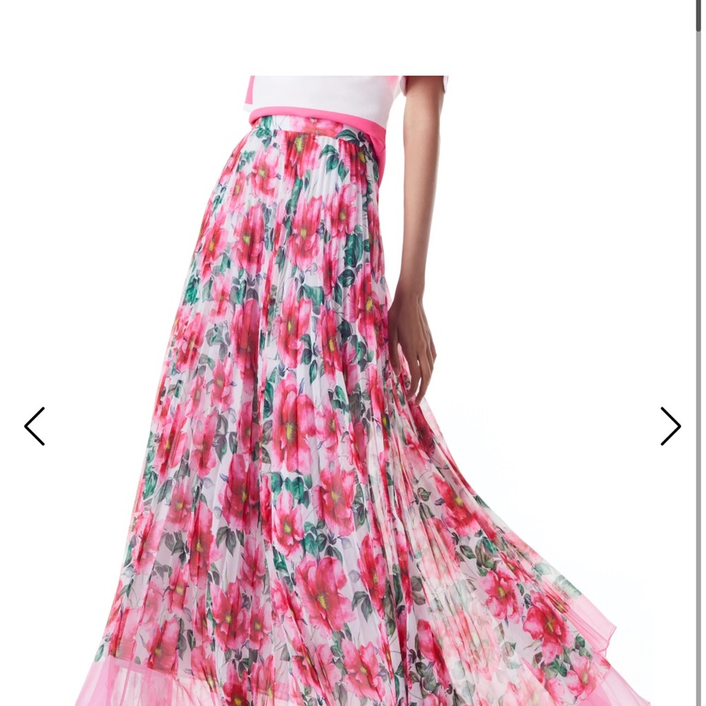 Alice and Olivia floral maxi skirt